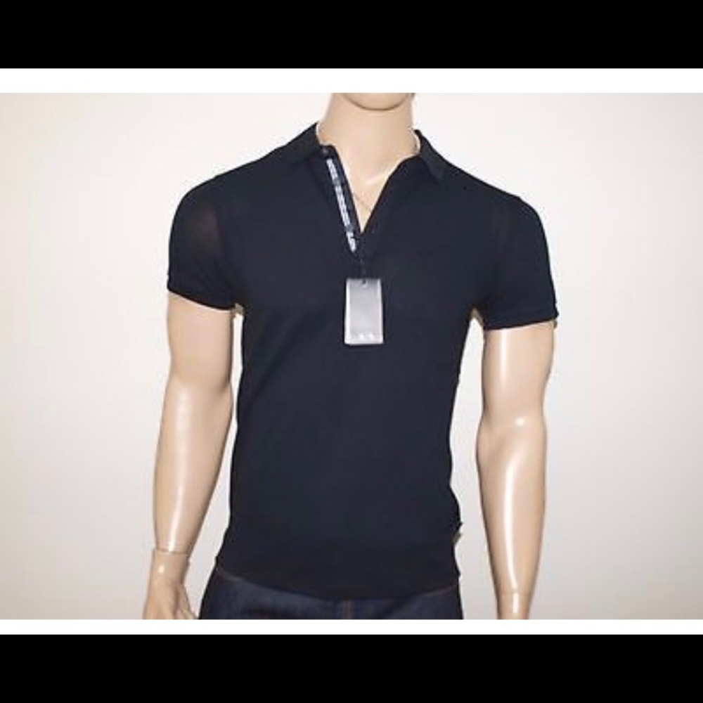 Armani Exchange Authentic Embroidered Logo Pique